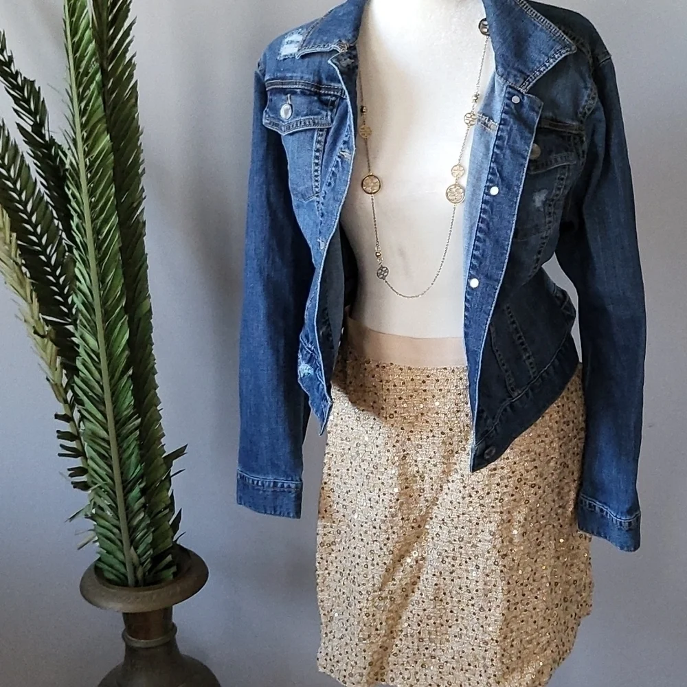 kate spade skirt the rules gold metallic sequined tweed skirt